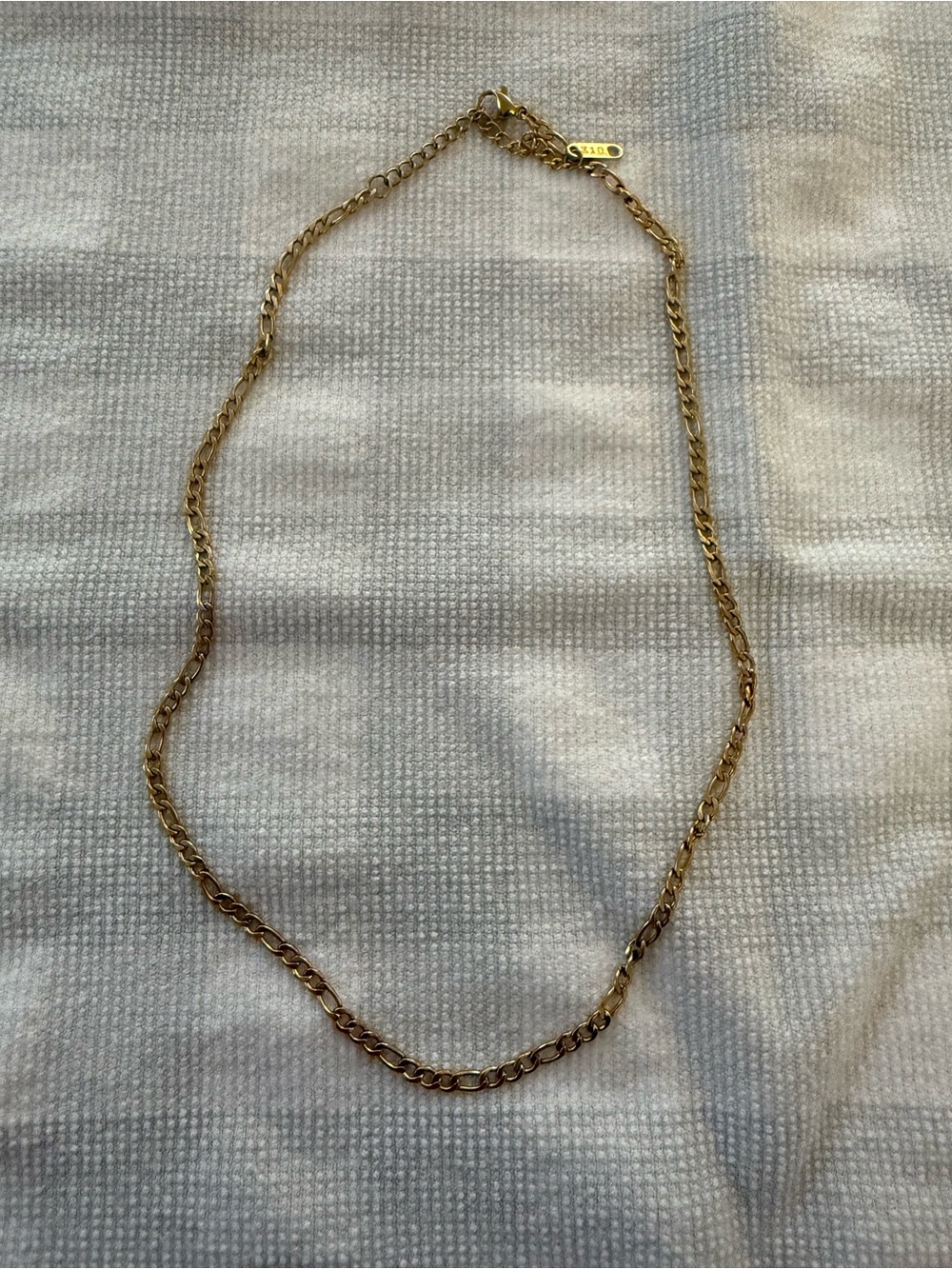 18k Gold Figaro Chain Necklace